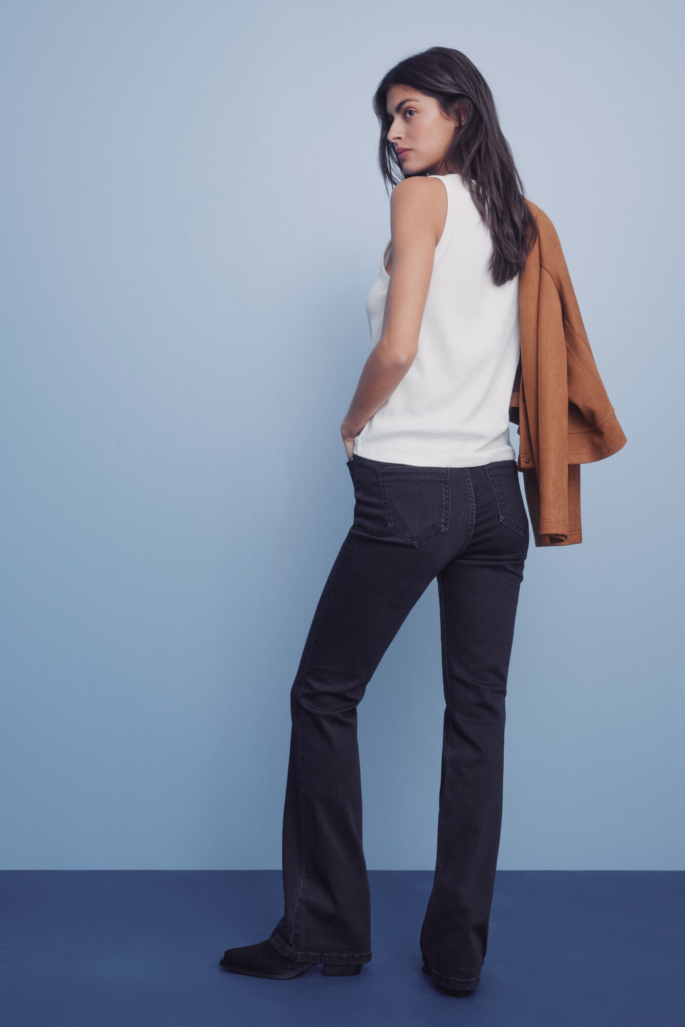 Springfield Jeans bootcut negro