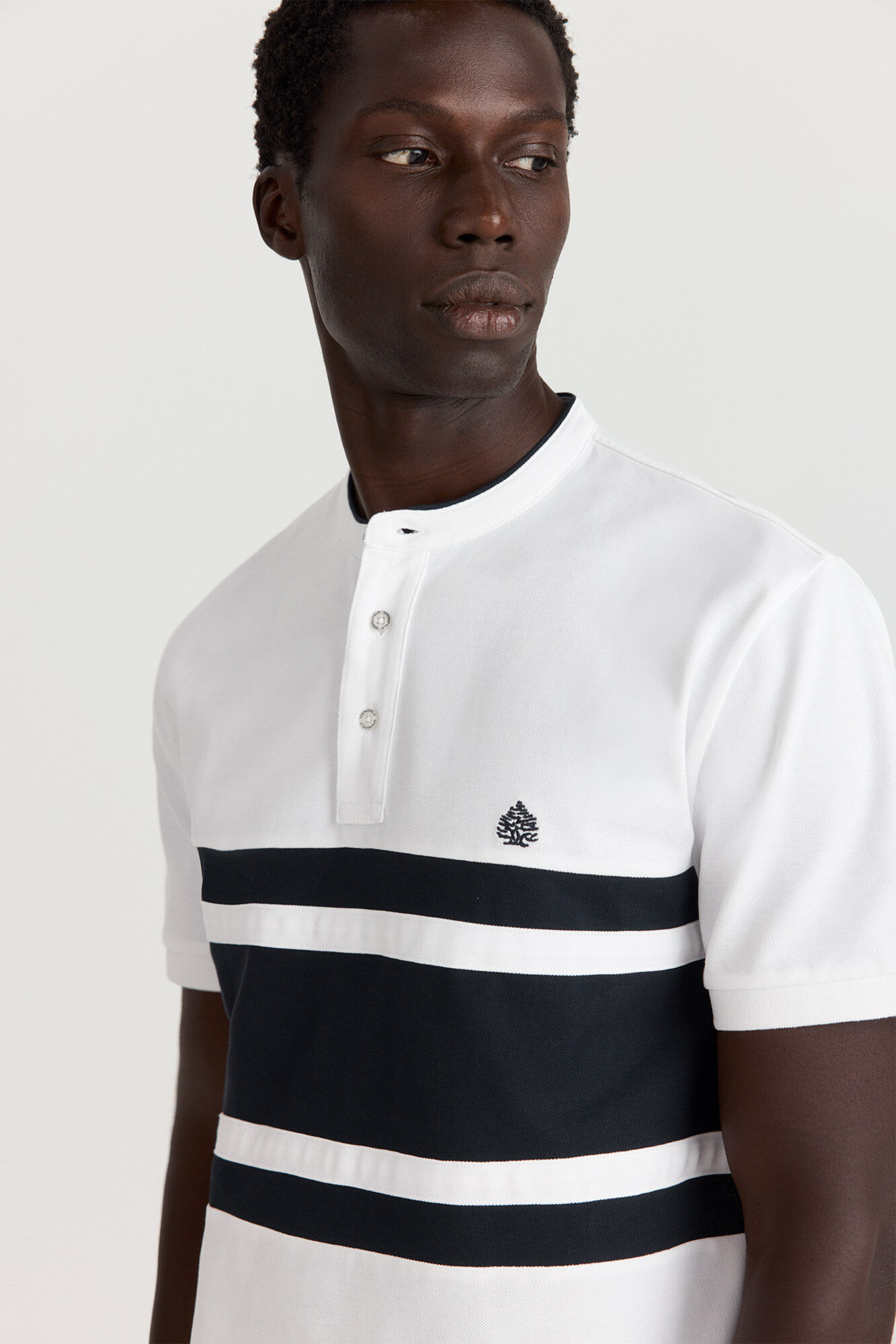 Springfield Polo cuello mao bloques de color slim fit