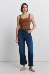 Springfield Jeans de tiro medio azul