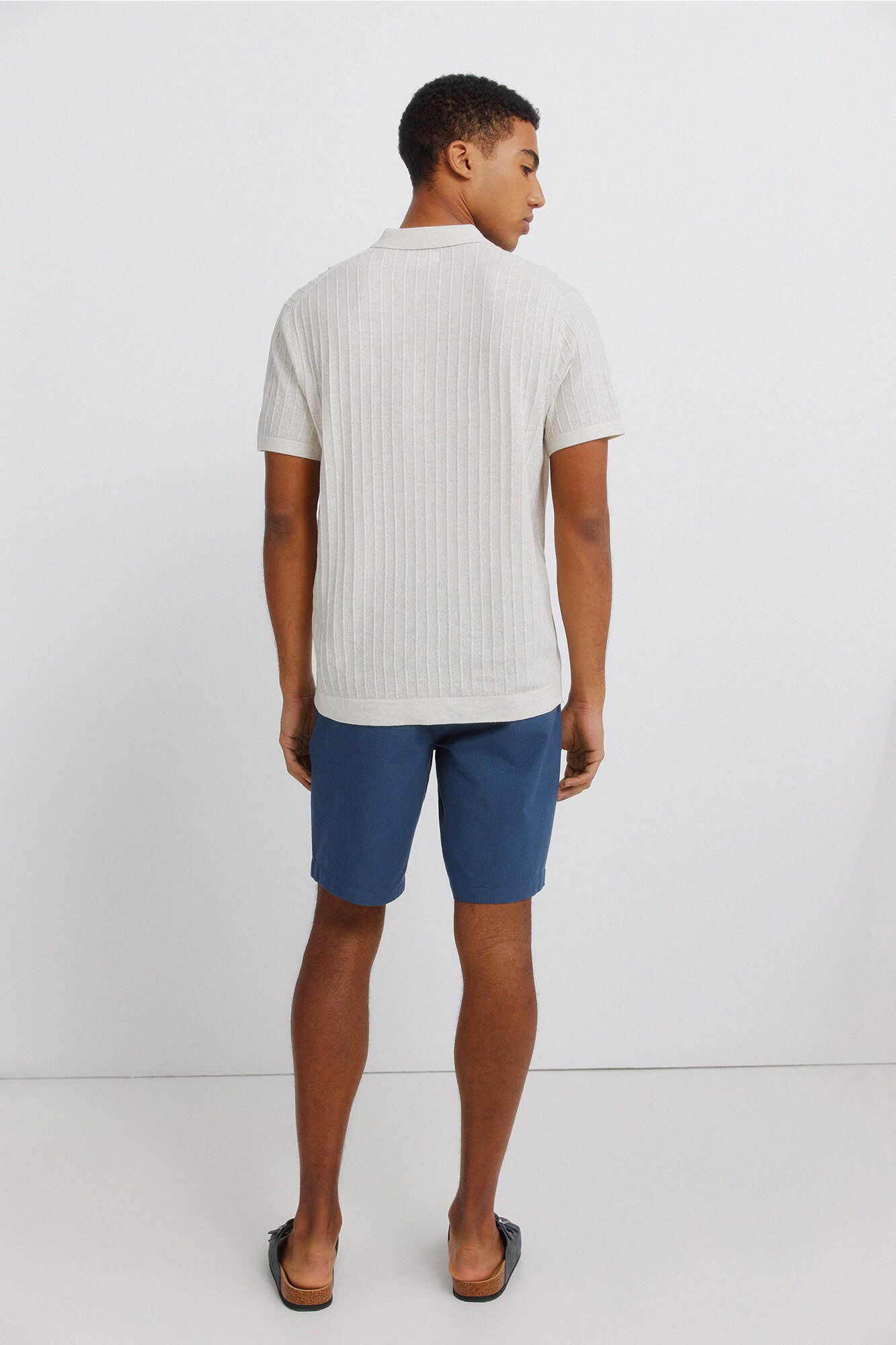 Springfield Bermudas estructuradas azul