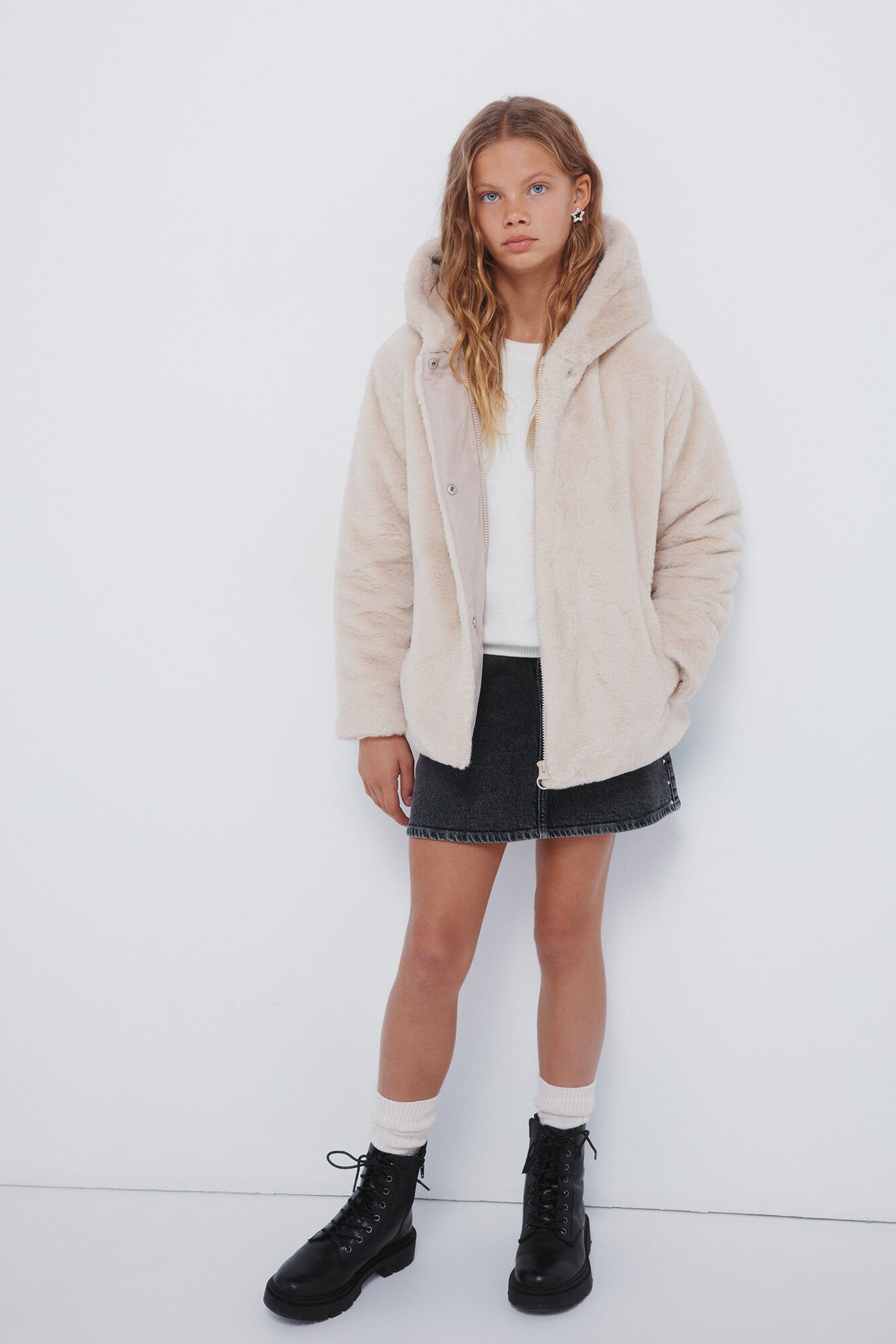 Springfield Kids chamarra de piel de ni&ntilde;a