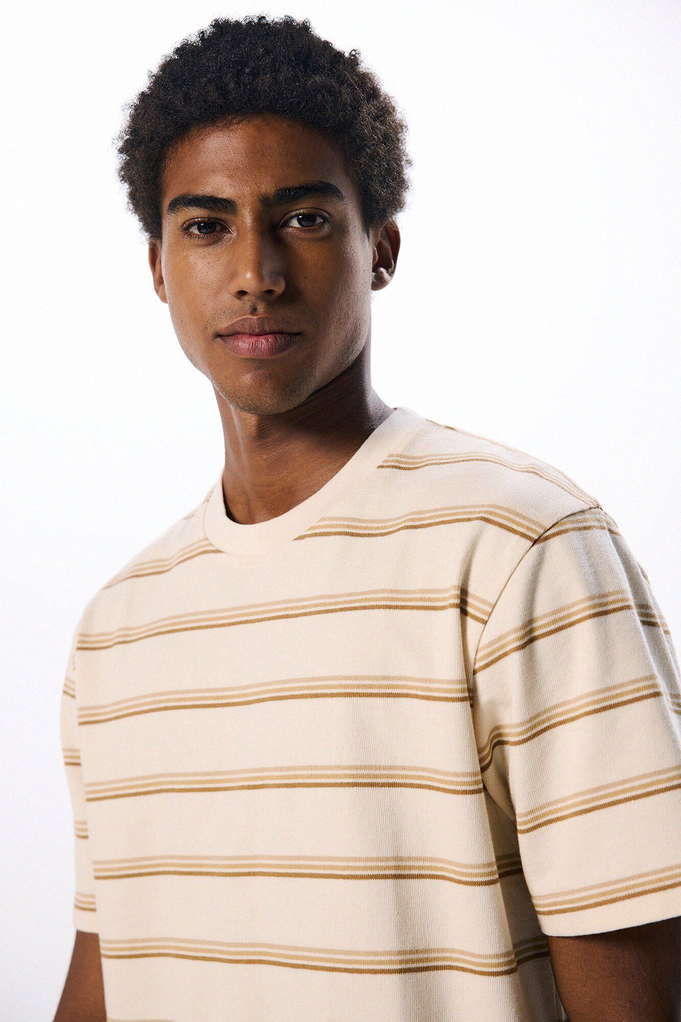 Springfield Playera rayas beige