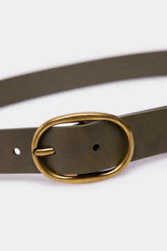 Springfield Cinturón vintage caqui khaki