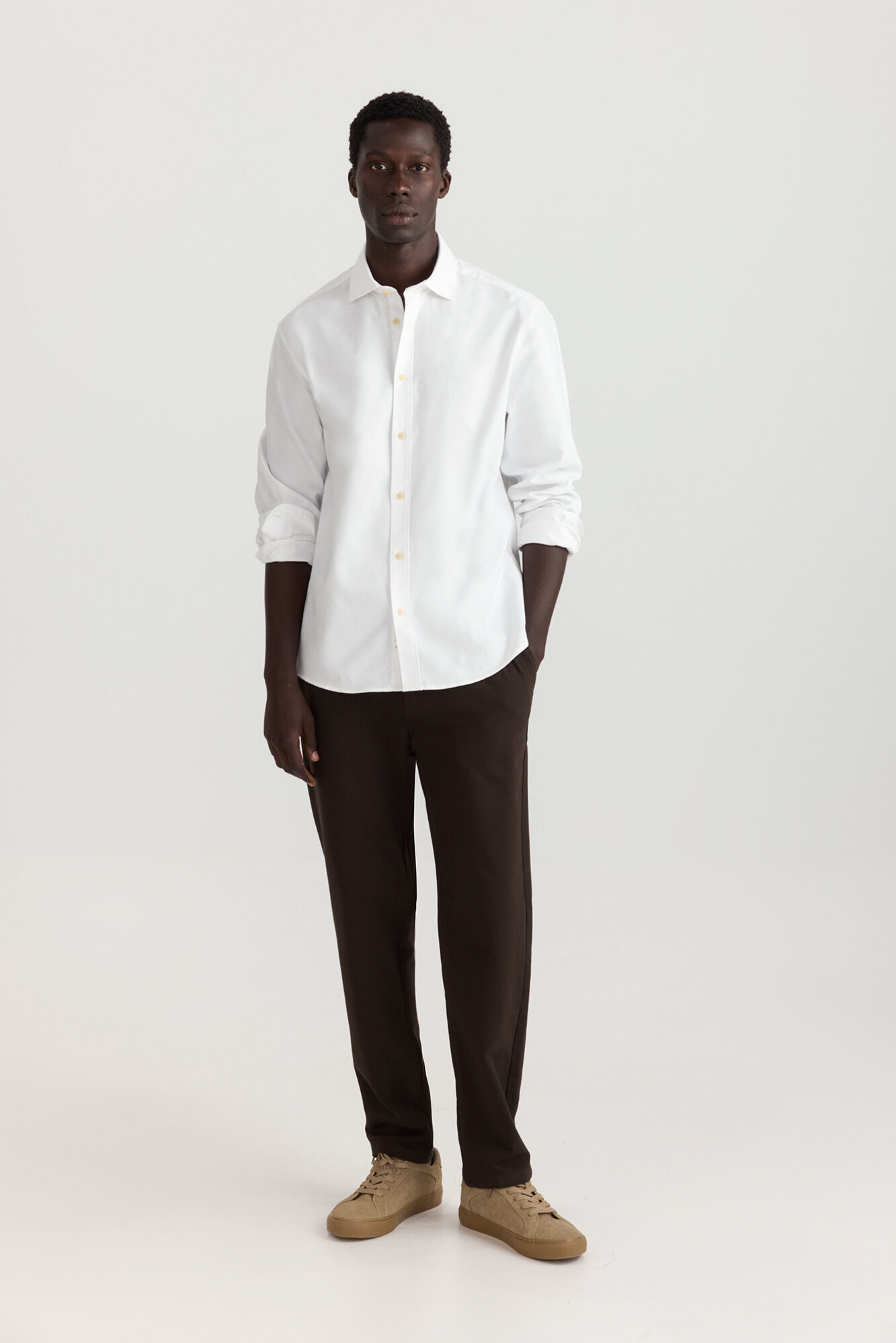 Springfield Camisa oxford ligera natural