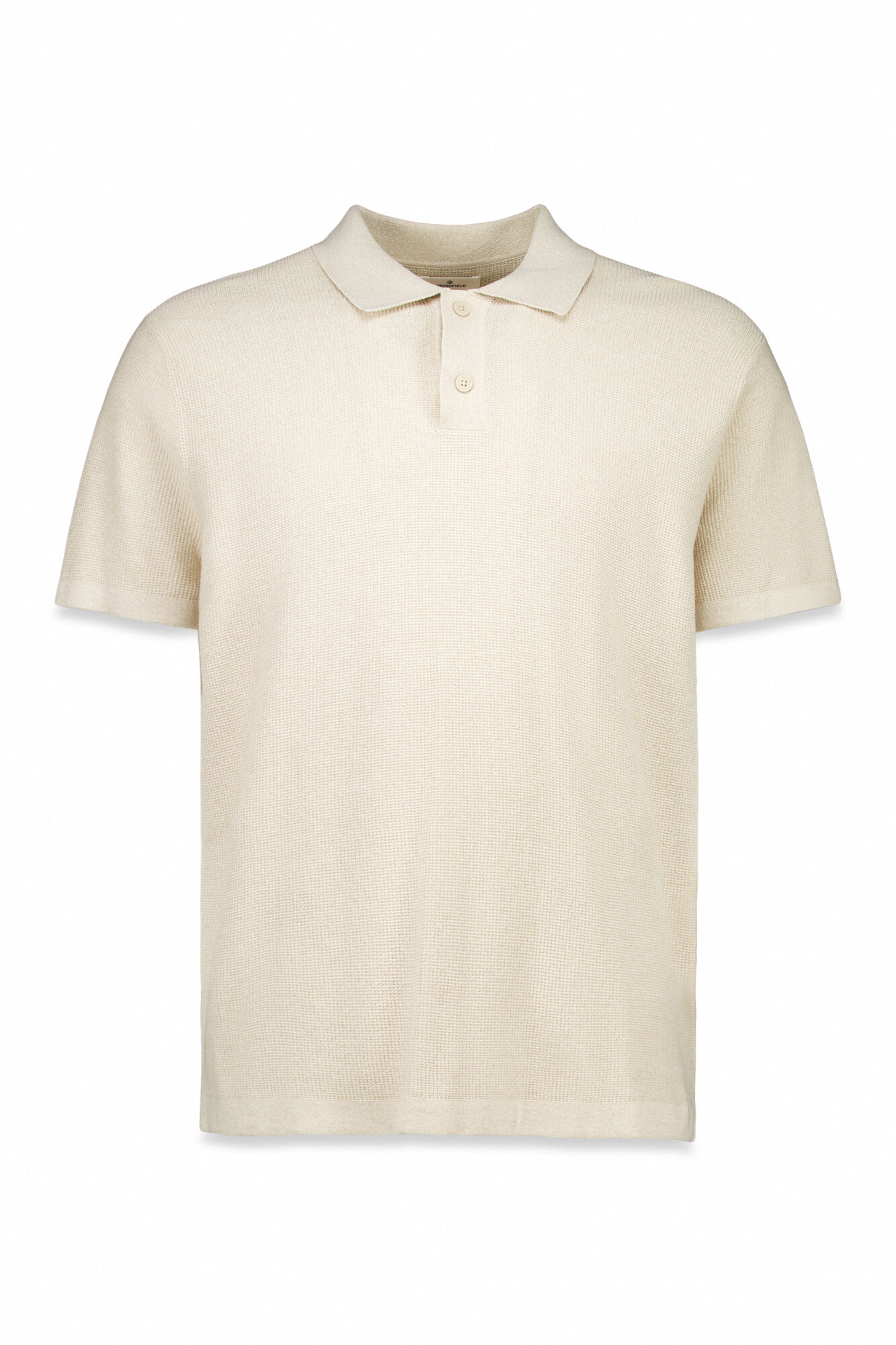 Springfield Jersey manga corta estructura cuello polo beige