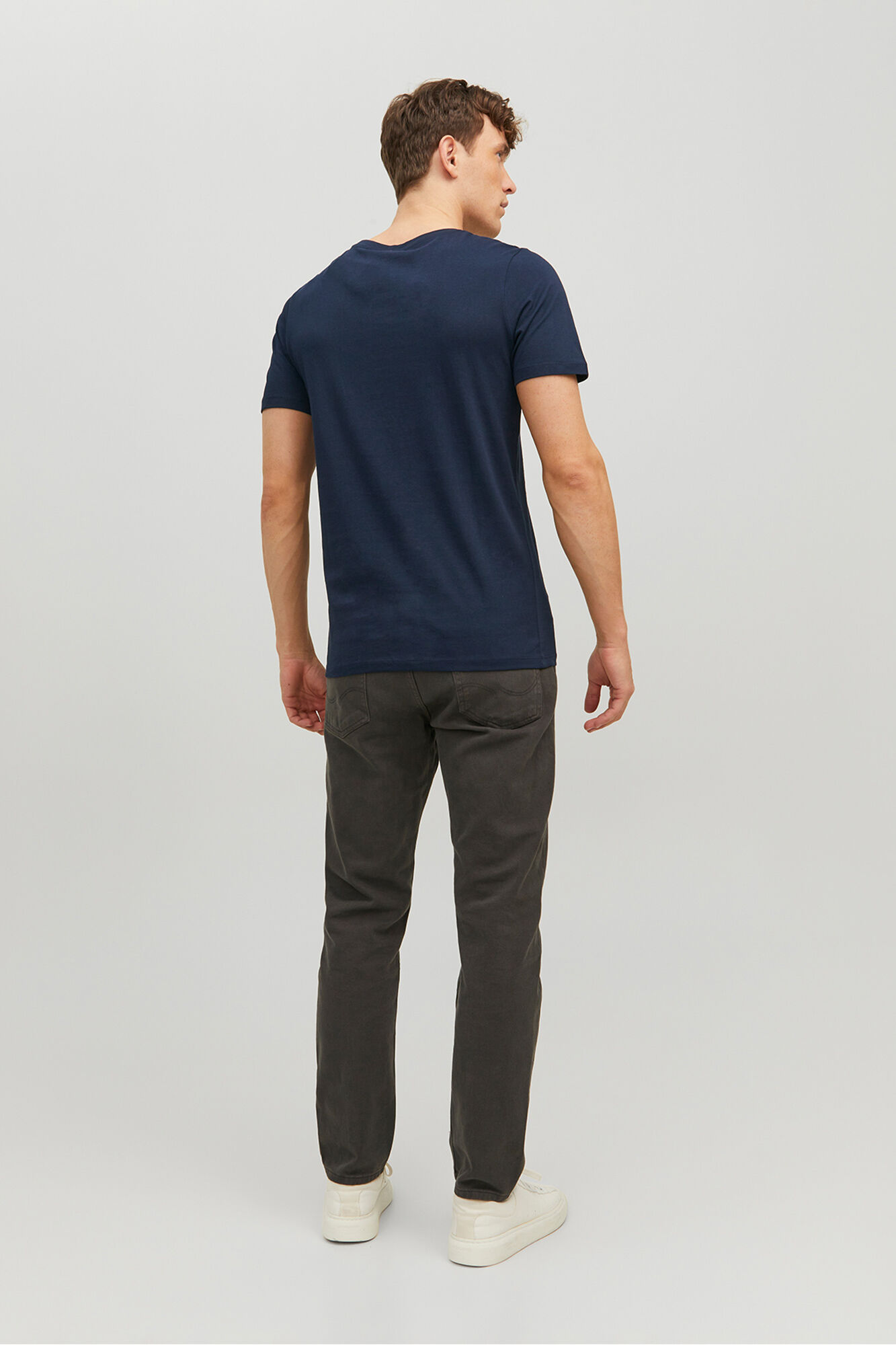Jack & Jones Playera est&aacute;ndar fit marino