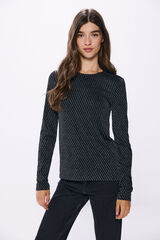 Springfield Playera lurex negro