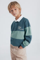 Springfield Kids Polo de manga larga niño caza oscuro