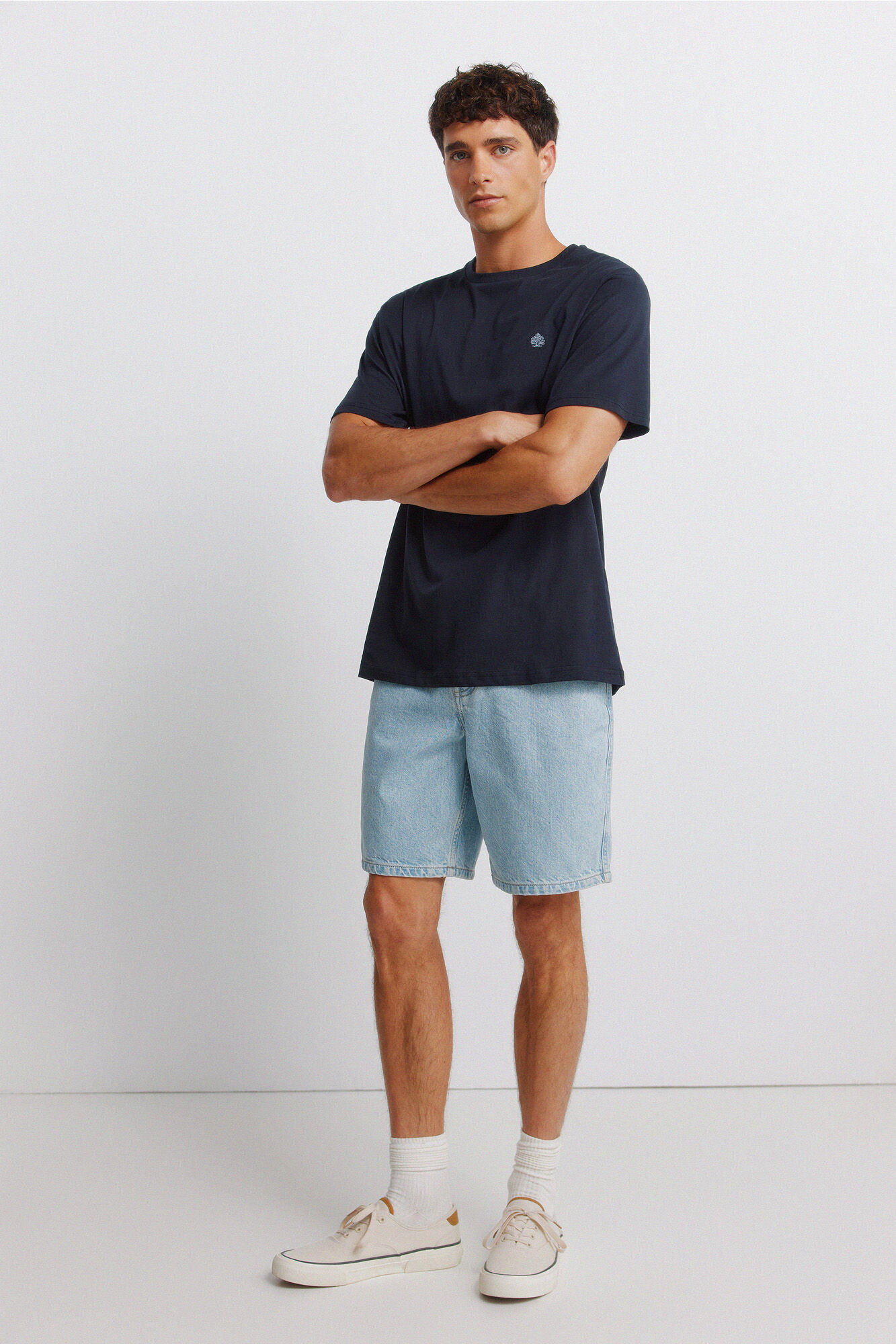 Springfield Playera b&aacute;sica logo Springfield azul