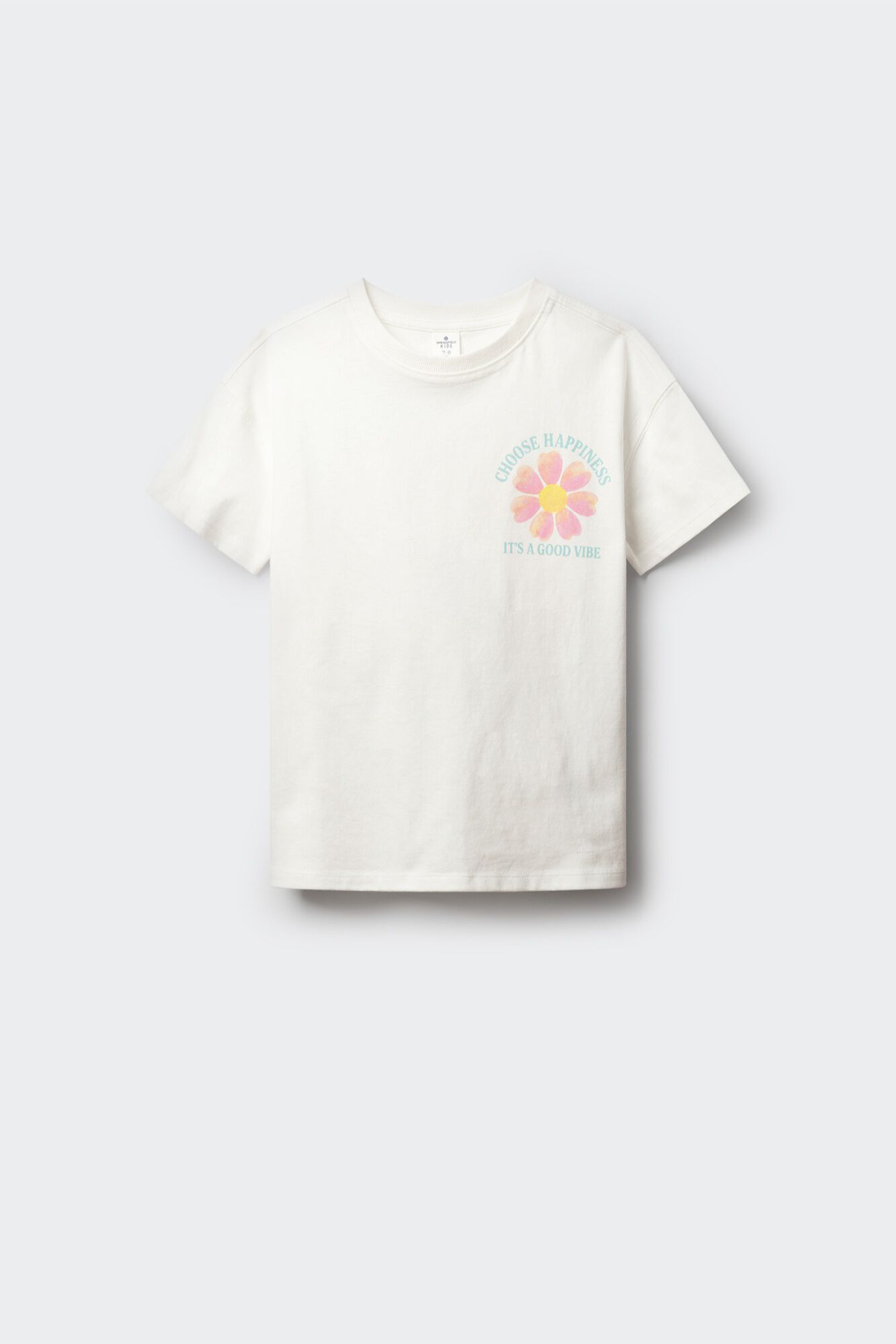 Springfield Kids Playera de manga corta con estampado floral para ni&ntilde;a