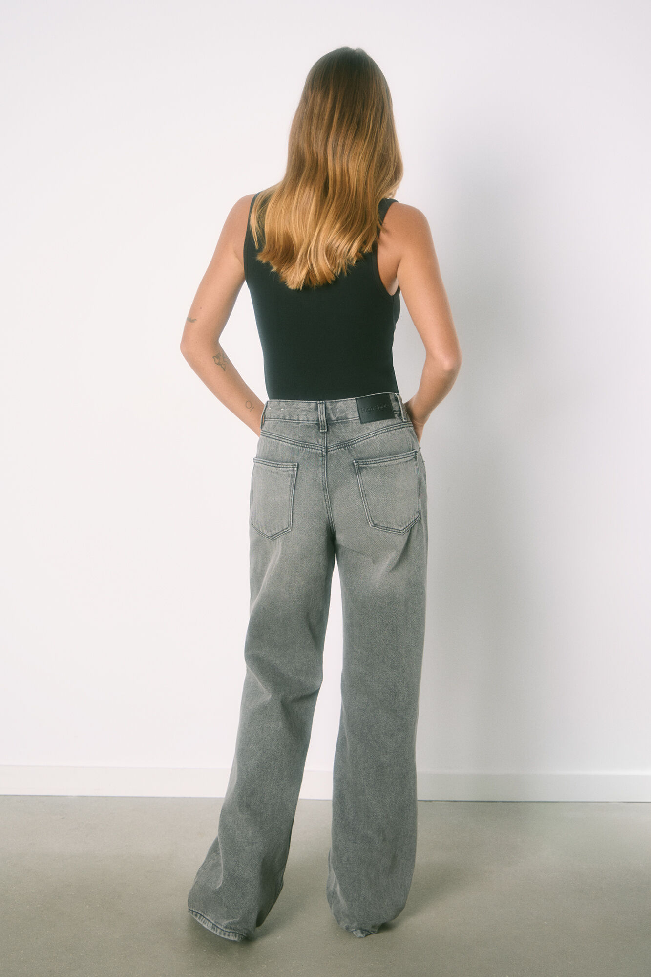 High Spirits Jeans Wide Leg "Euphoria" negro