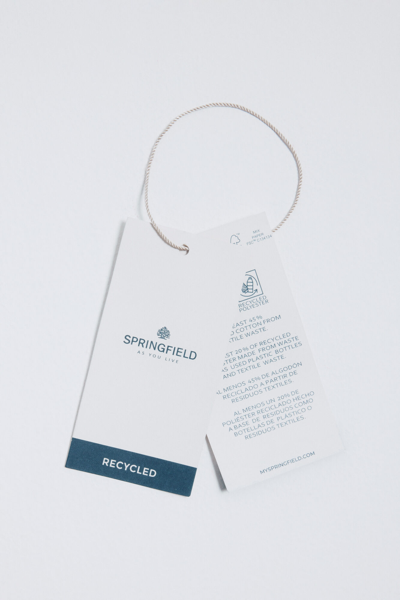 Springfield Jersey trenzado de fantas&iacute;a liso naranja