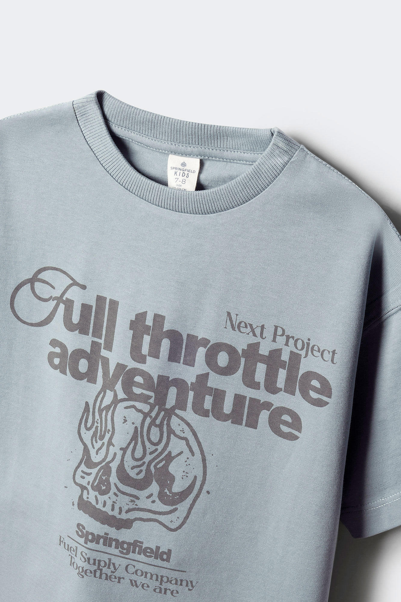 Springfield Kids Camiseta Calavera ni&ntilde;o azul