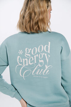 Springfield Sudadera "Chill vibes" verde