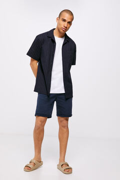 Springfield Bermuda vaquera 5 bolsillos slim lavada azul