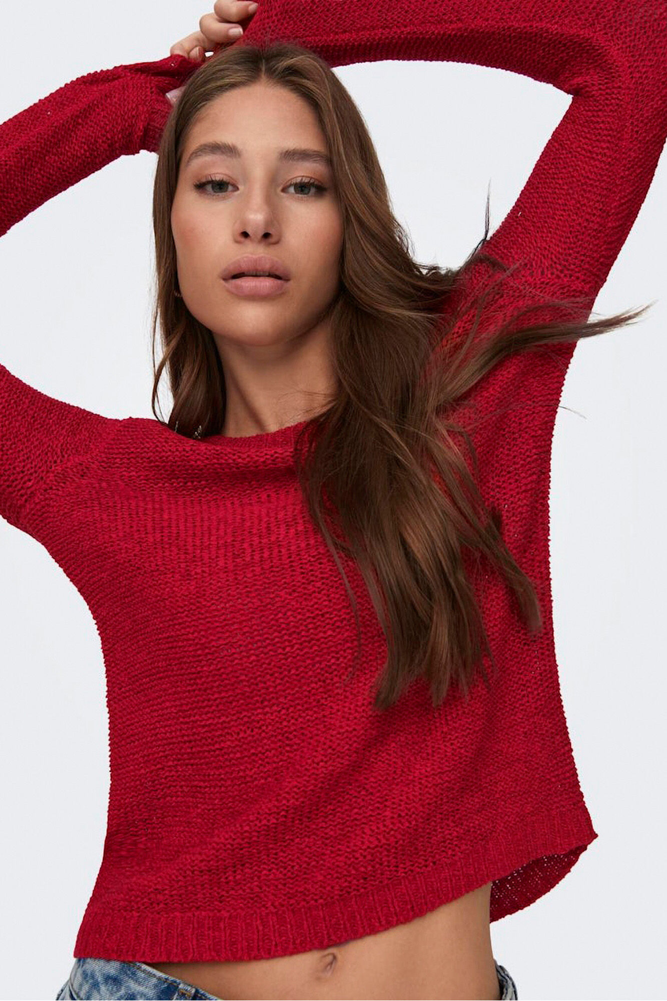 Only Su&eacute;tere cuello redondo