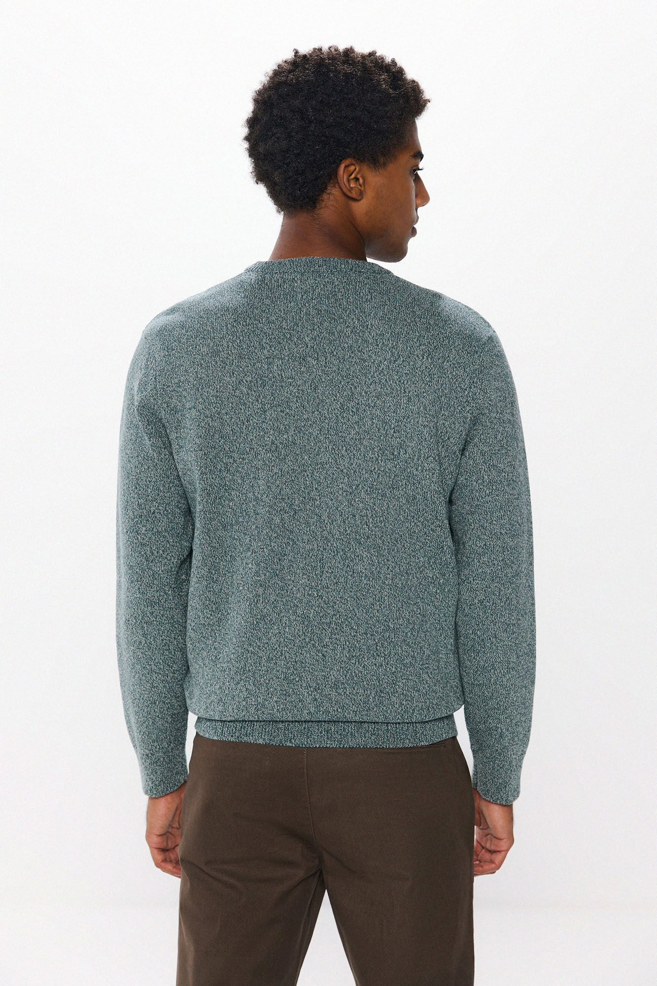 Springfield Su&eacute;ter liso torzal azul