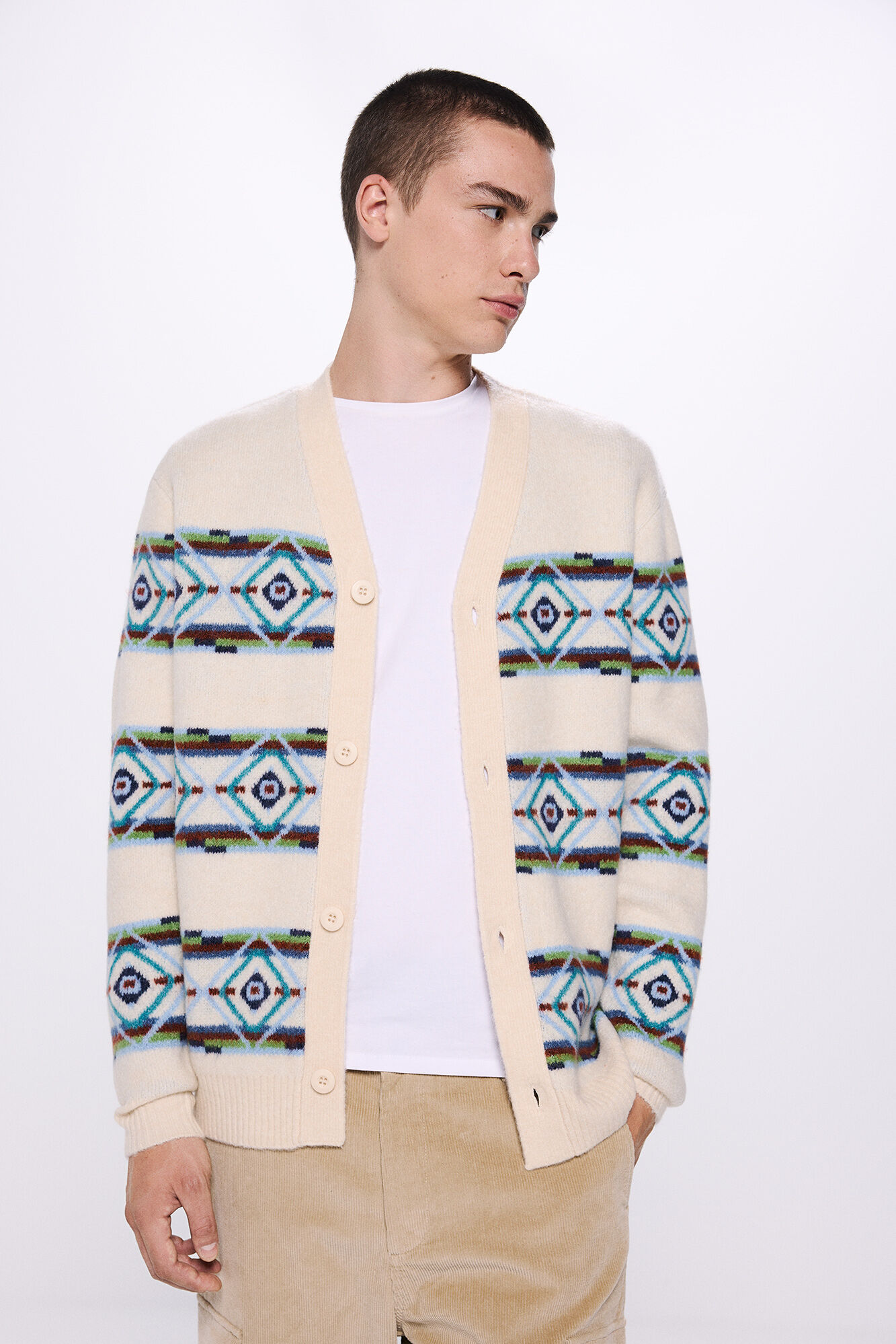 Springfield C&aacute;rdigan jacquard colores