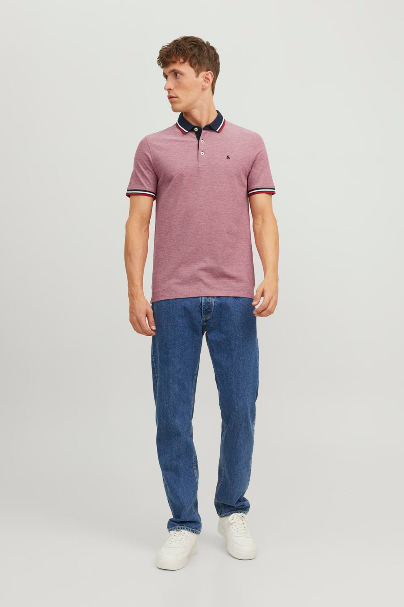 Jack & Jones Polo slim fit rojo