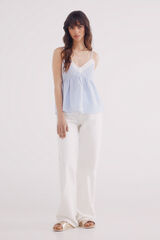 Springfield Jeans wide leg color natural