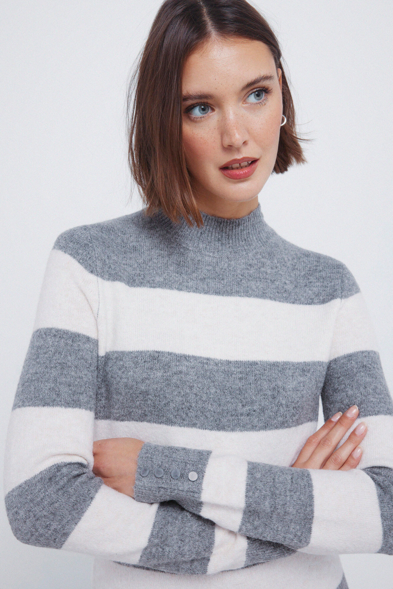 Springfield Vestido midi a rayas tejido Kodak