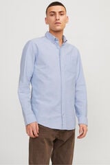 Springfield Camisa oxford confort fit azul mezcla
