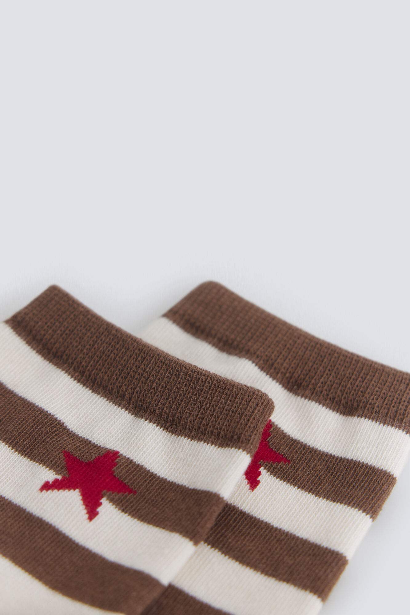 Springfield Calcet&iacute;n largo de rayas y estrellas beige