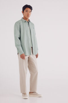 Springfield Camisa oxford verde