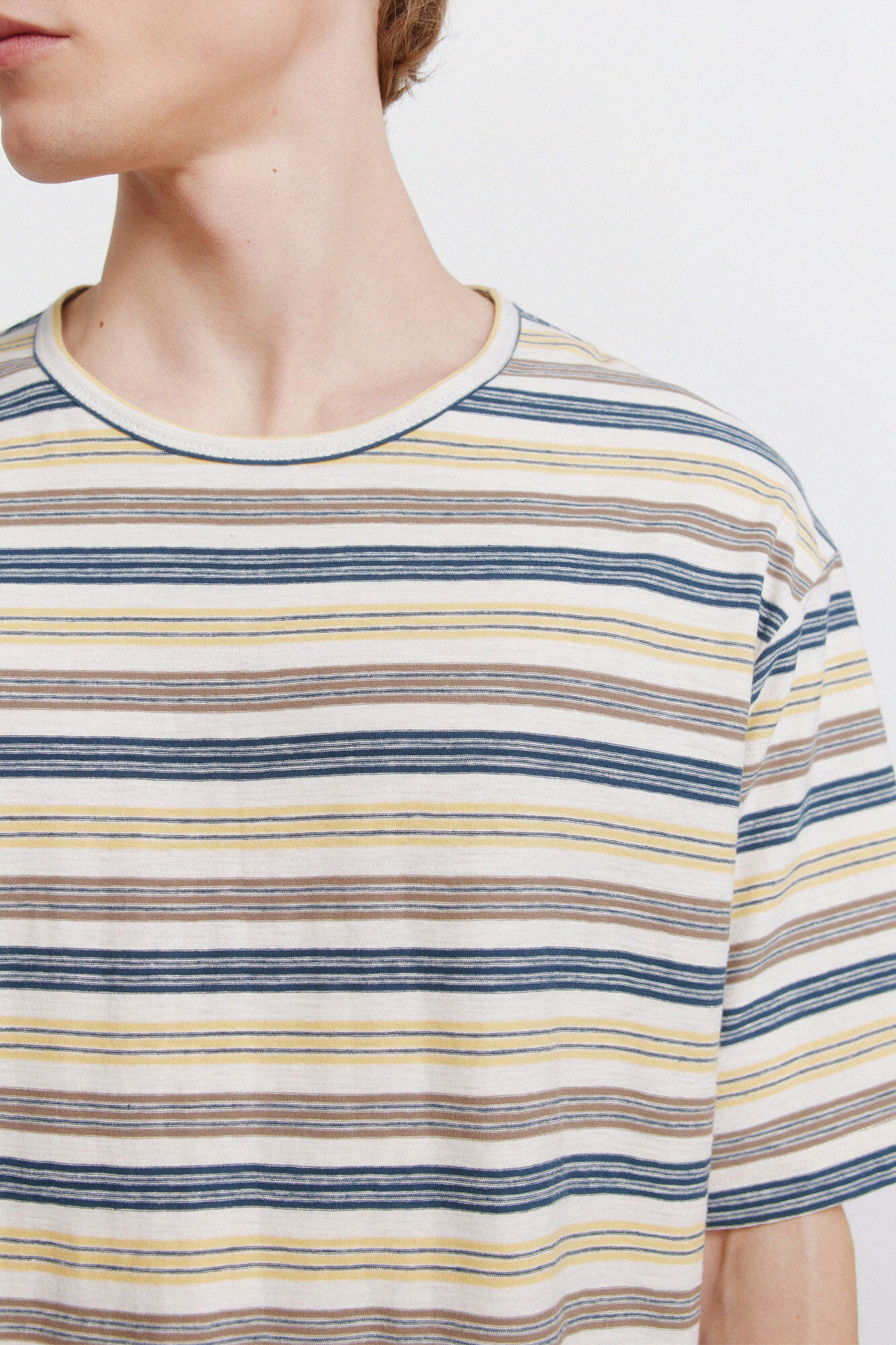 Springfield Playera de rayas blanco