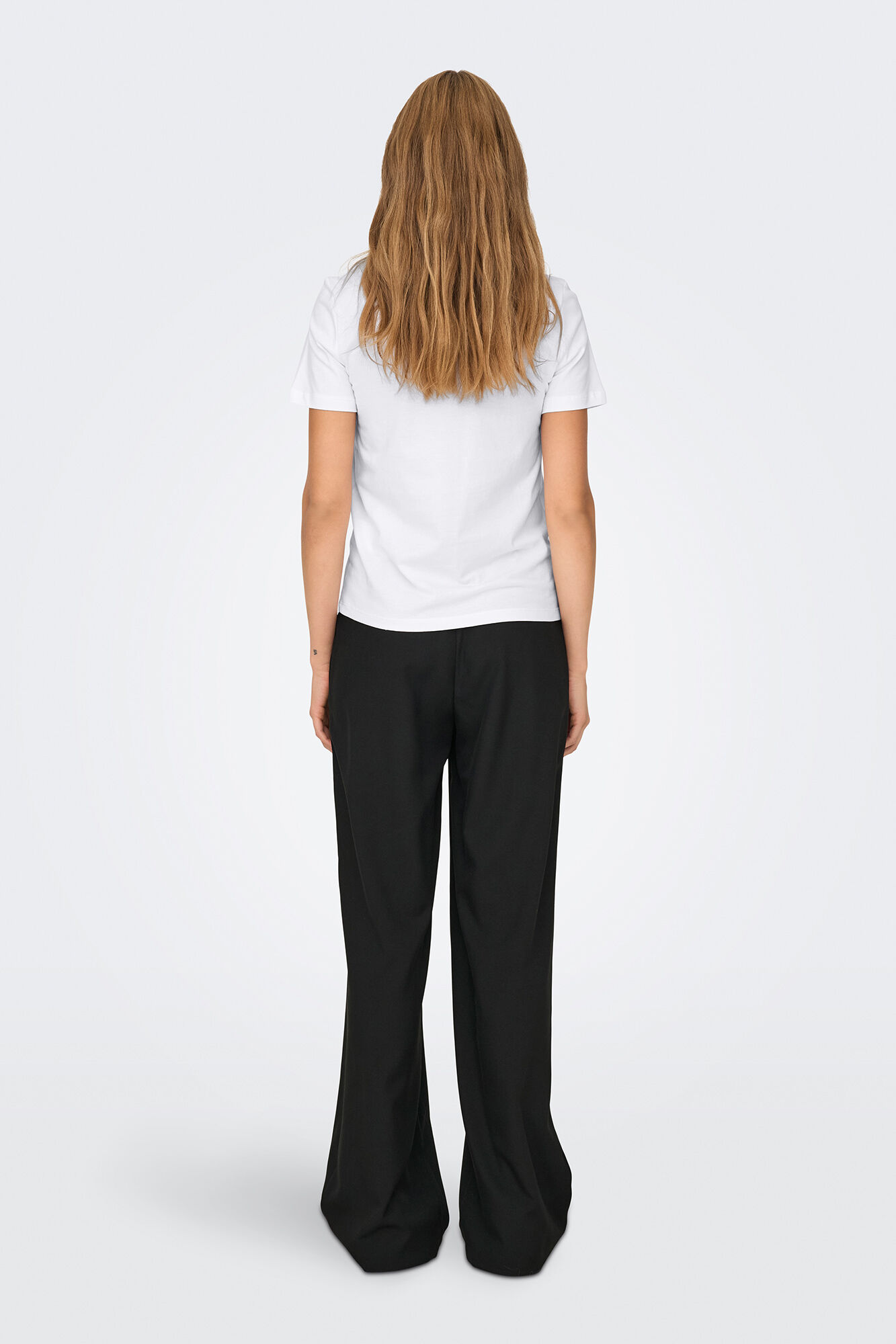 Only Playera estampada manga corta marfil