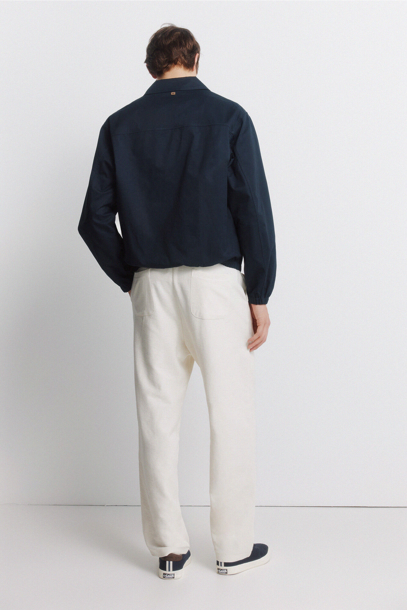 Springfield Pantal&oacute;n jogger recto blanco