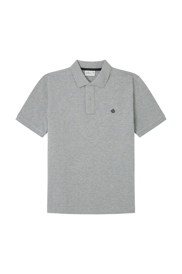 Springfield Polo piqué basico regular fit gris