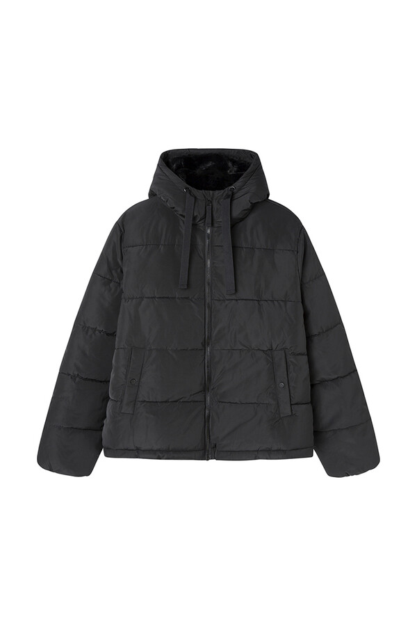 Springfield Chamarra acolchada repelente al agua negro