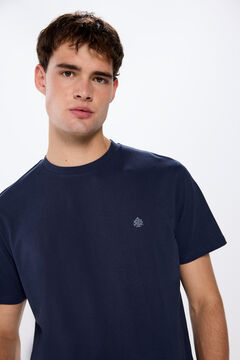 Springfield Playera básica cuello redondo azulado