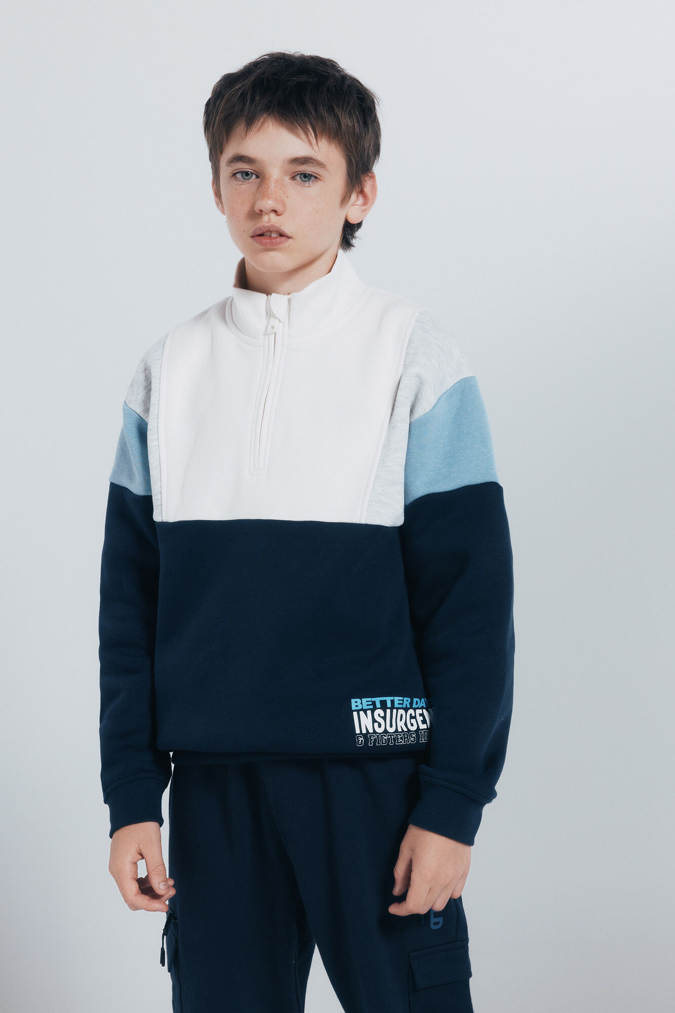 Springfield Kids Sudadera camionero cortes ni&ntilde;o azul