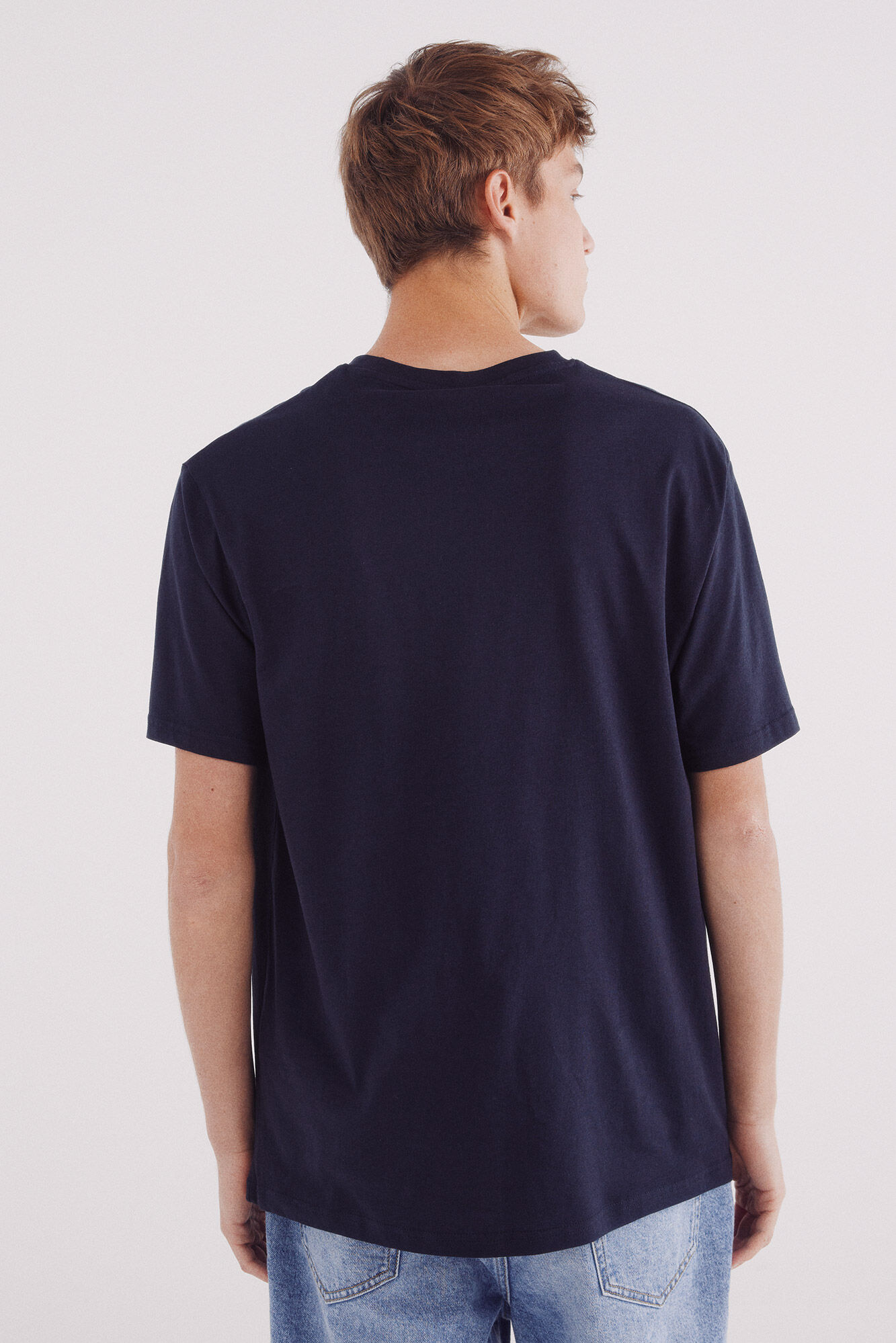 Springfield Camiseta b&aacute;sica cuello redondo azul