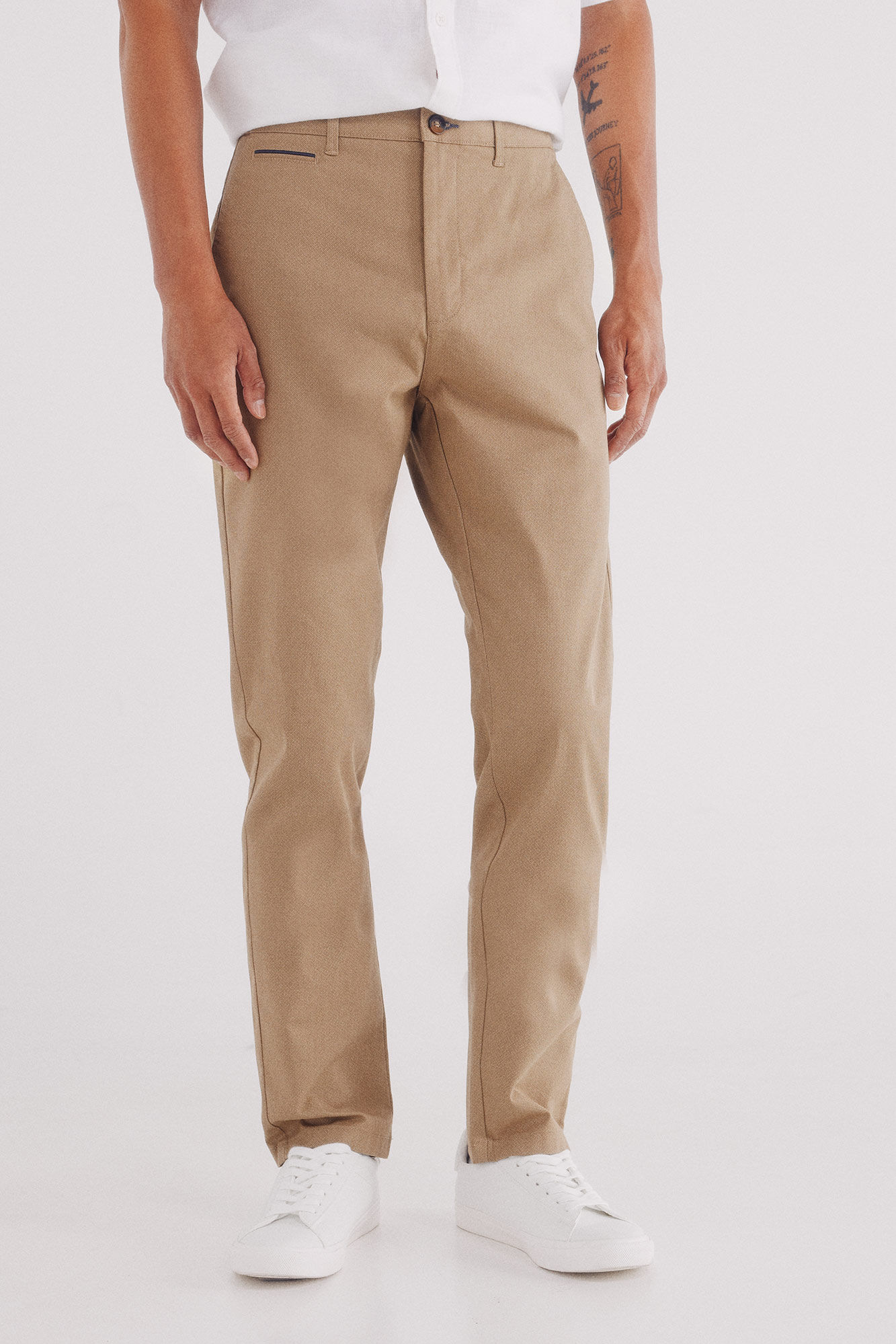 Springfield Pantal&oacute;n chino microestampado slim fit