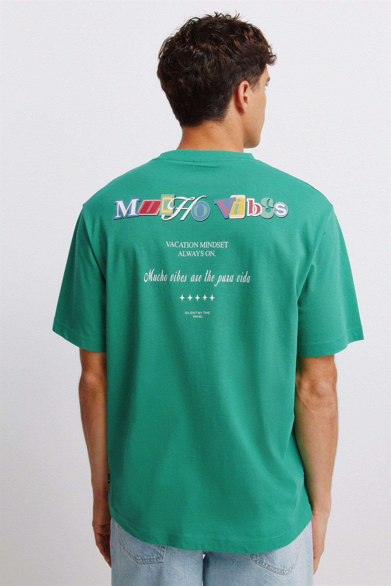 Springfield Playera mucho vibes estampado