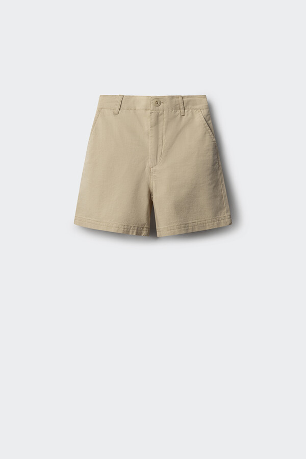 Springfield Kids Bermudas estructura cuadrille niño beige