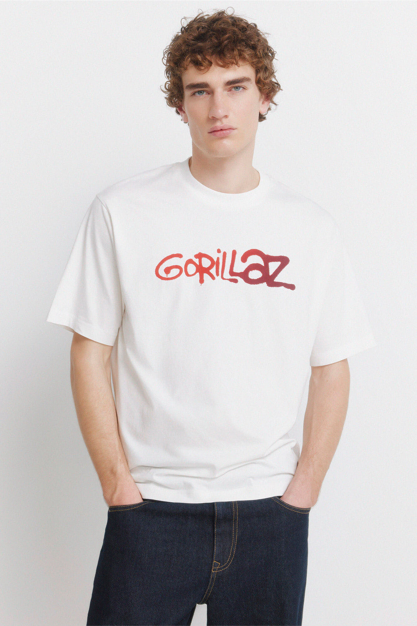 Springfield Playera Gorillaz marfil