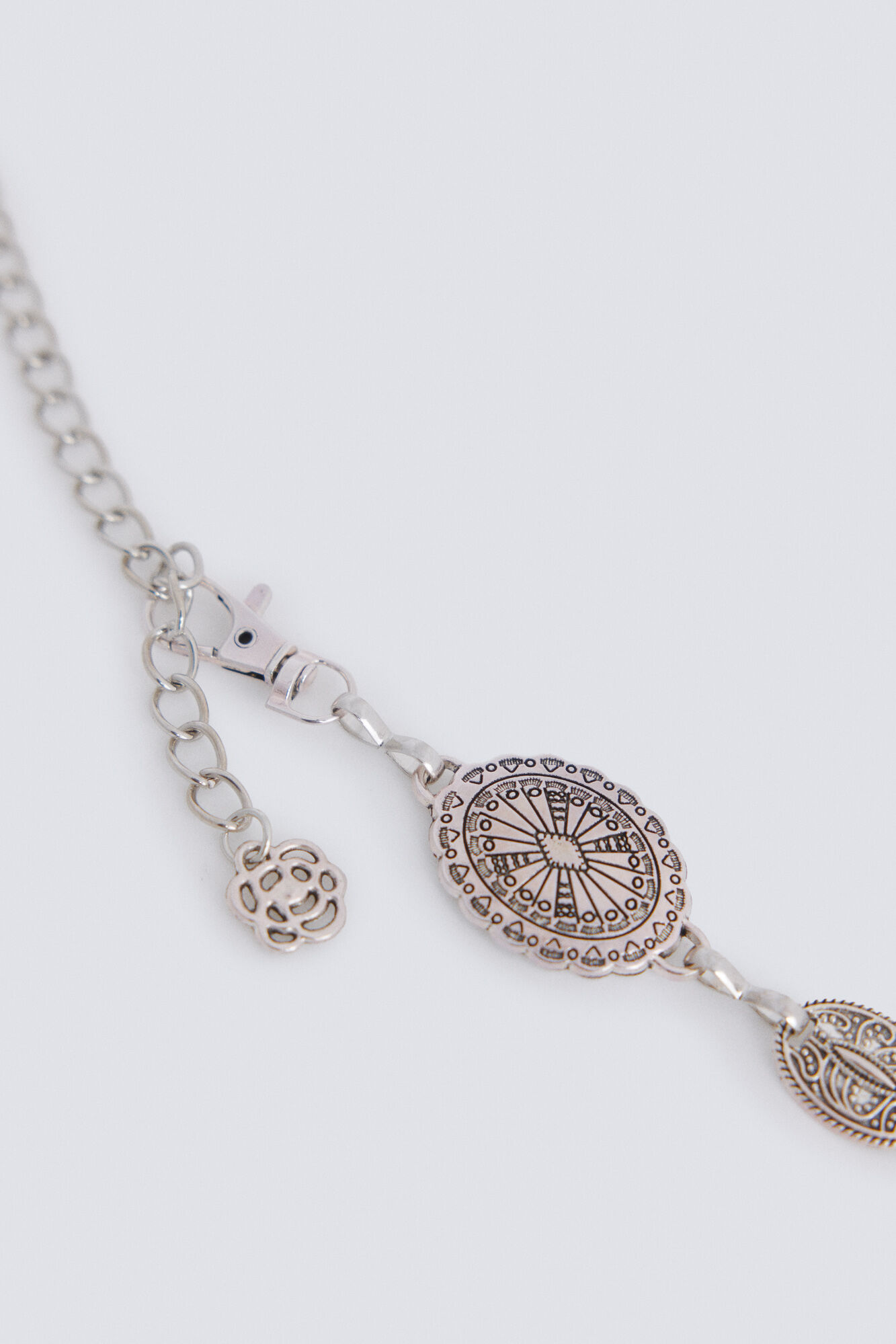 Springfield Cintur&oacute;n de cadenas estilo western gris