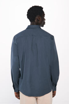 Springfield Camisa vestir elástica azul indigo