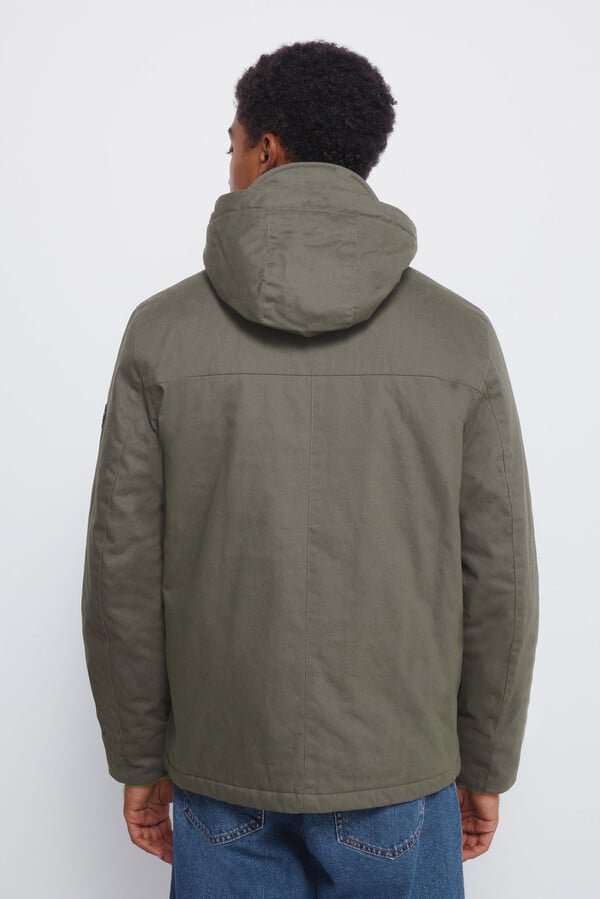 Springfield Parka short acolchado kaki