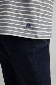 Springfield Playera raya estructura azul
