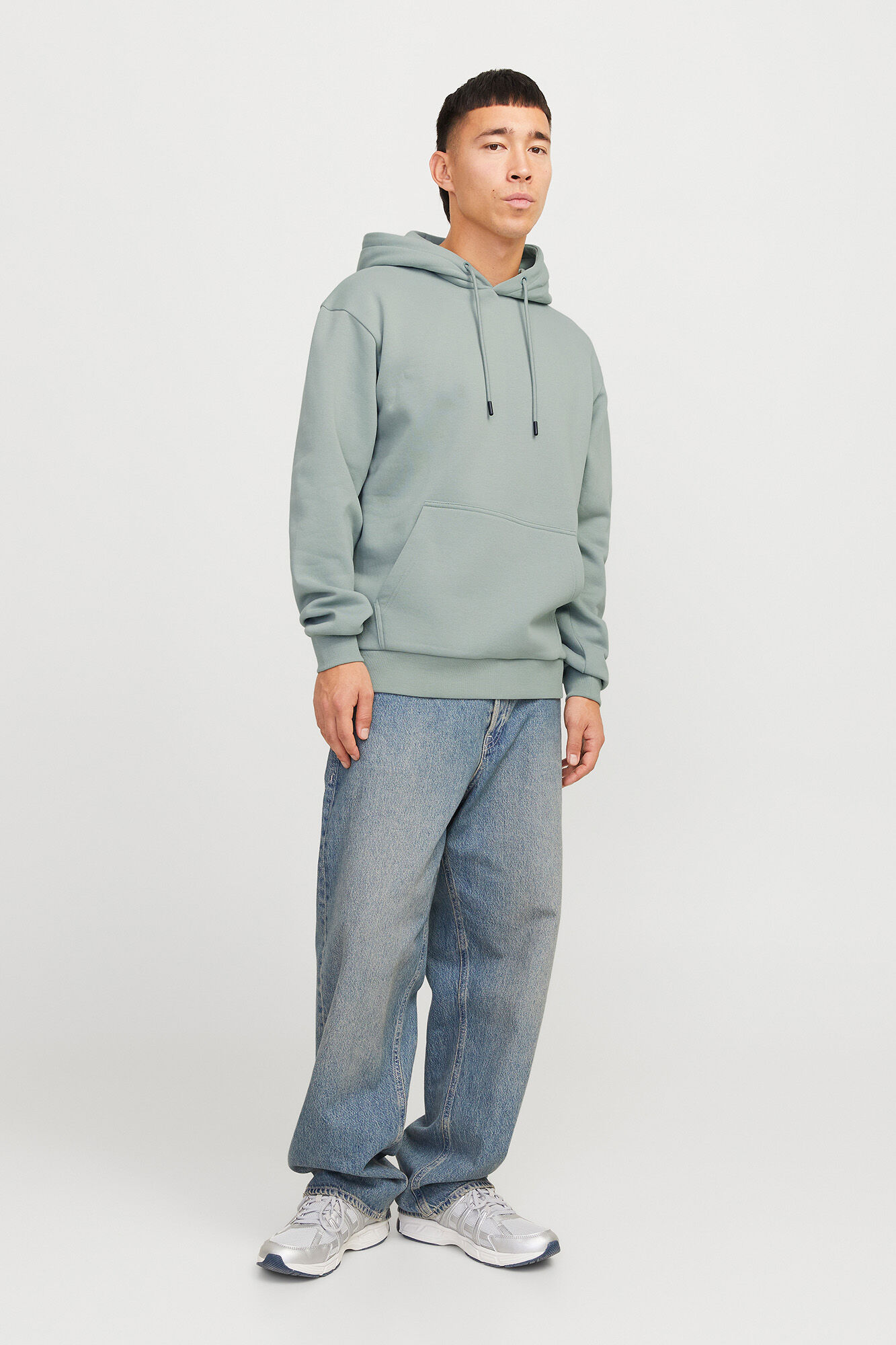 Jack & Jones Sudadera relaxed fit capucha caza oscuro