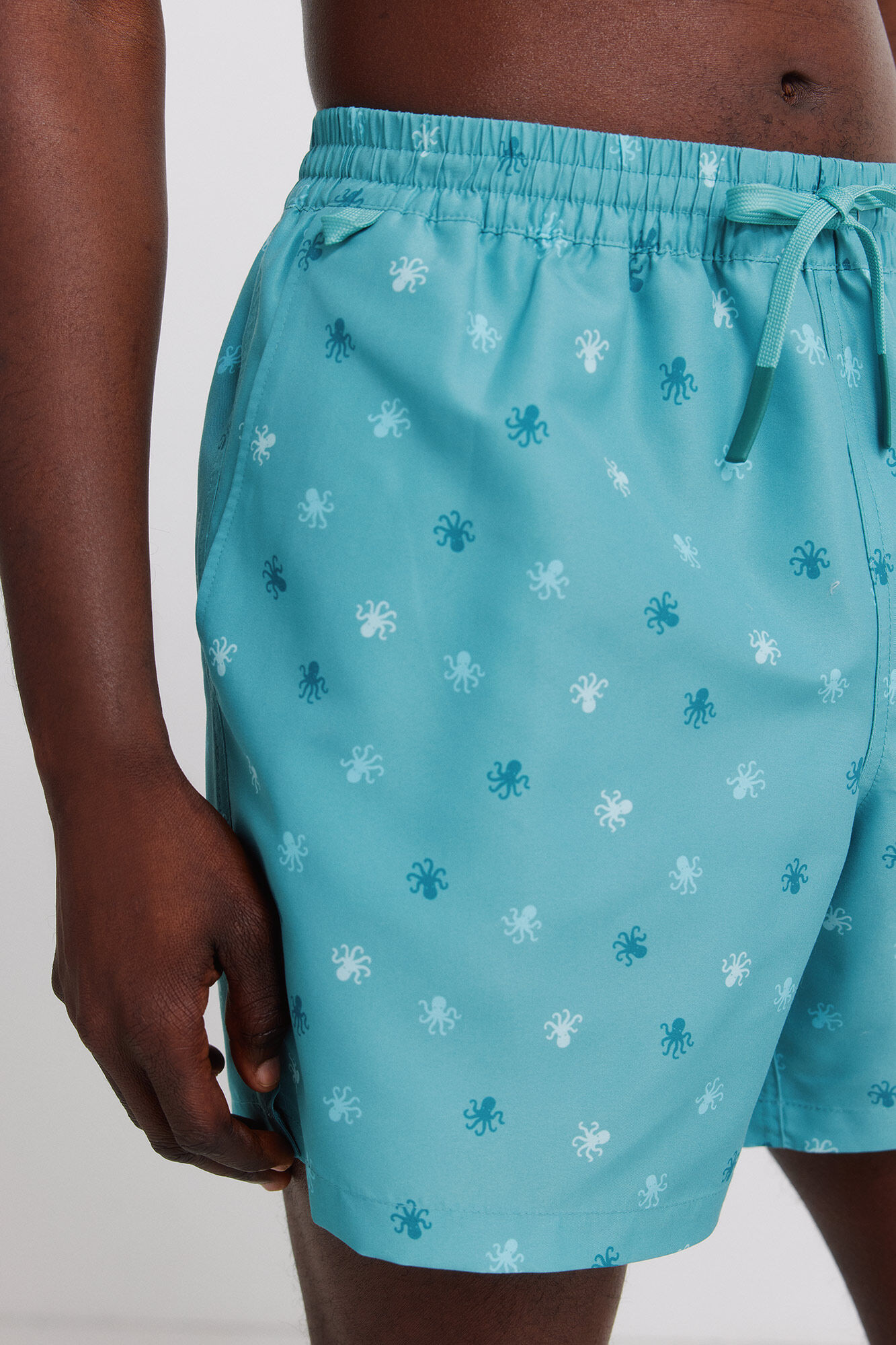 Springfield Traje de ba&ntilde;o estampado de pulpos azul
