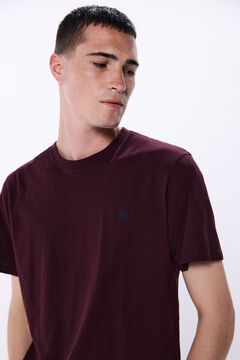 Springfield Playera básica cuello redondo rojo