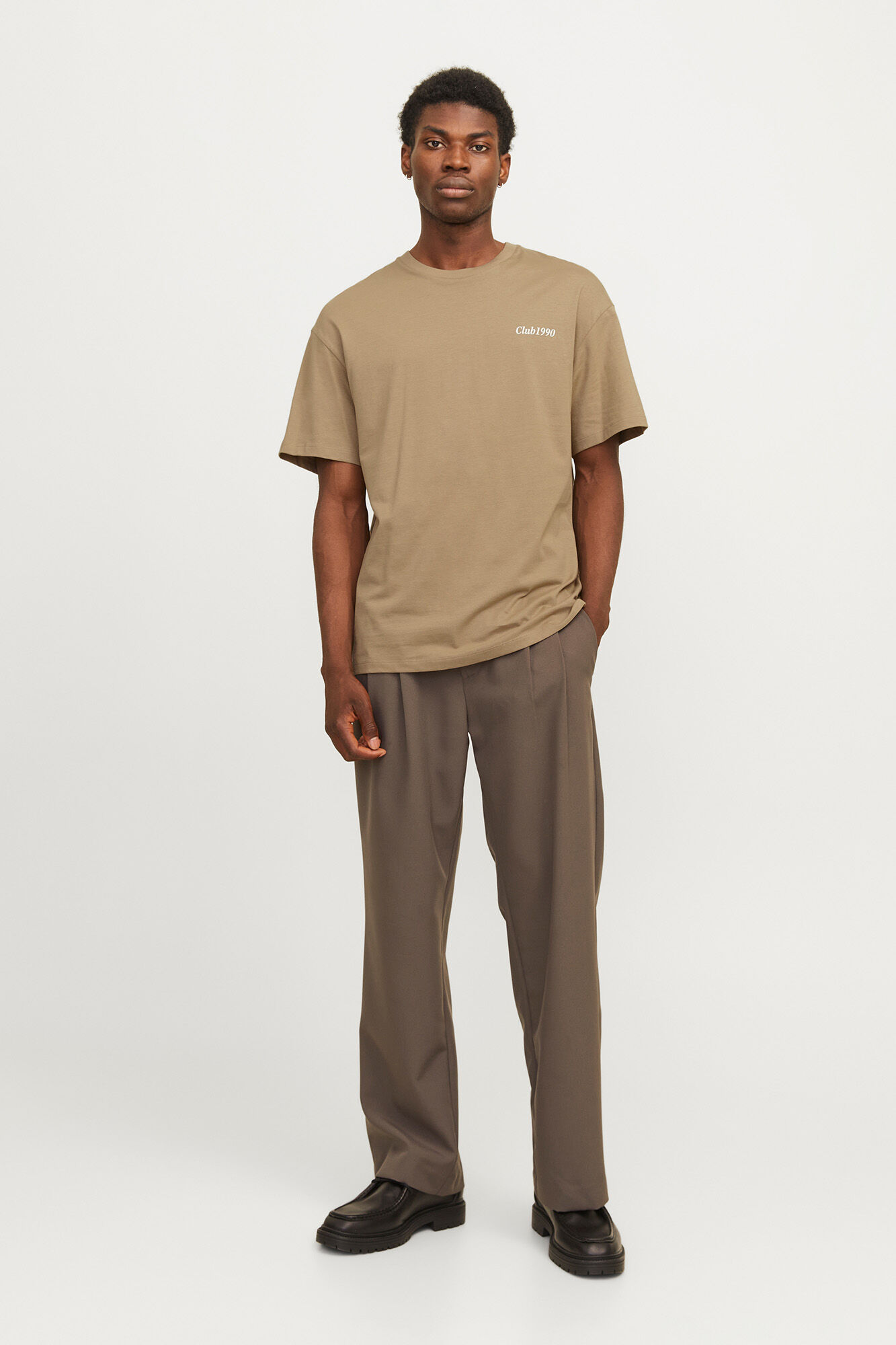 Jack & Jones Playera oversize fit gris