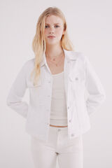 Springfield Chamarra denim color algodón natural