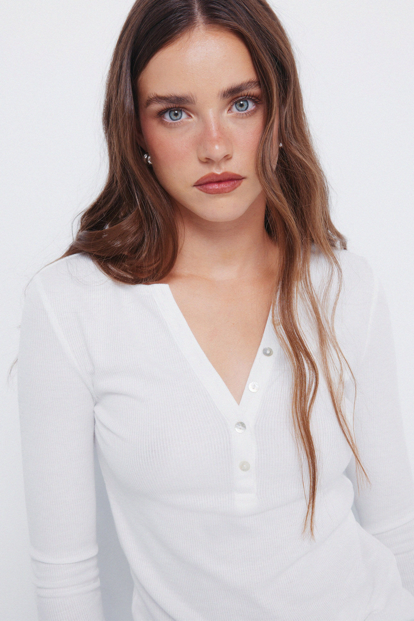 Springfield Playera panadera botones estampado